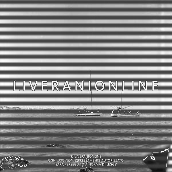 VEDUTE DELLA CITTA\' DI ANZIO LITORALE ROMANO - RETROSPETTIVA 1950 - 1960 Nella foto barche in mezzo al mare ©Archivio Giovanni Liverani / AGENZIA ALDO LIVERANI SAS