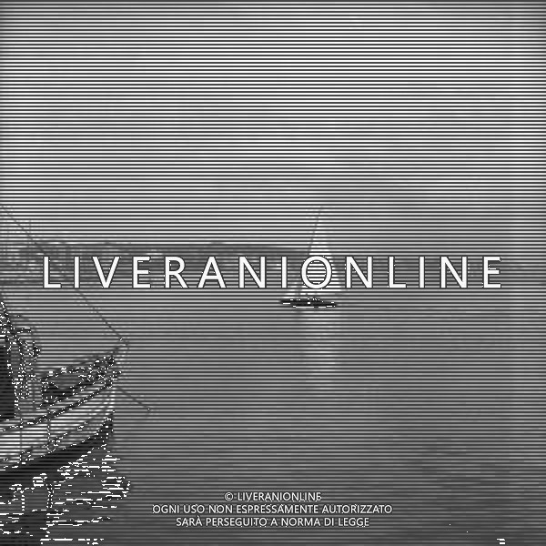 VEDUTE DELLA CITTA\' DI ANZIO LITORALE ROMANO - RETROSPETTIVA 1950 - 1960 Nella foto barche in mezzo al mare ©Archivio Giovanni Liverani / AGENZIA ALDO LIVERANI SAS