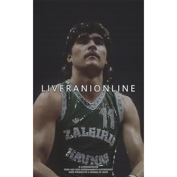 RETROSPETTIVA Arvydas Sabonis BASKET NELLA FOTO Arvydas Sabonis nella partita di coppa campioni tracer milano zalgiris del 26-02-1987 AG ALDO LIVERANI SAS