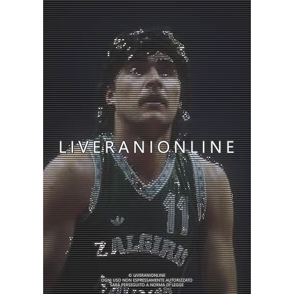 RETROSPETTIVA Arvydas Sabonis BASKET NELLA FOTO Arvydas Sabonis nella partita di coppa campioni tracer milano zalgiris del 26-02-1987 AG ALDO LIVERANI SAS