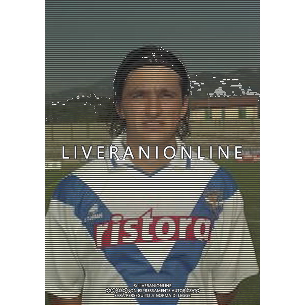 1998-1999 BRESCIA CALCIO PRIMI PIANI ROSA GIOCATORI NELLA FOTO ALBERTO SAVINO AG ALDO LIVERANI SAS