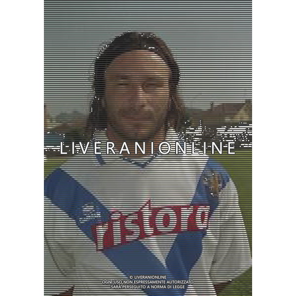 1998-1999 BRESCIA CALCIO PRIMI PIANI ROSA GIOCATORI NELLA FOTO OBERDAN BIAGIONI AG ALDO LIVERANI SAS