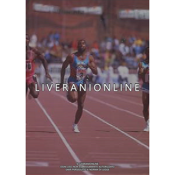 DIAP-RETROSPETTIVA LEROY BURREL ATLETA NELLA FOTO Leroy Russell Burrell è un velocista americano, due volte primatista mondiale dei 100 metri piani ANNO 1990 AG ALDO LIVERANI SAS