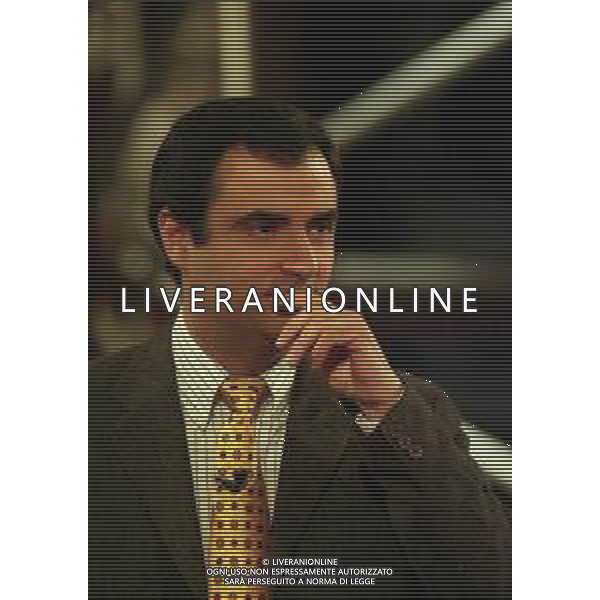 TRASMISSIONE TELEVISIVA "CONTROCAMPO" CONDUCE SANDRO PICCININI NELLA FOTO SANDRO PICCININI AG ALDO LIVERANI SAS