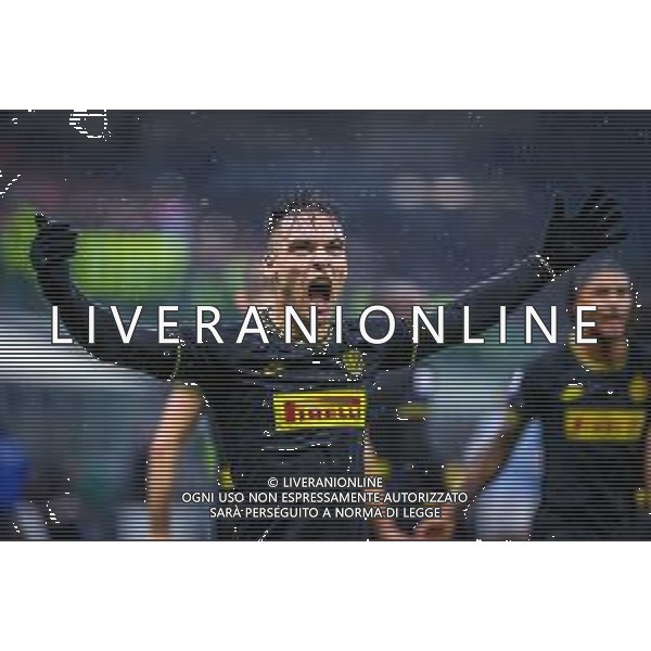 Lautaro Mart√≠nez of FC Internazionale during italian soccer Serie A season 2019/20 of FC Internazionale - Photo credit Fabrizio Carabelli /LMEDIA/ AGENZIA ALDO LIVERANI SAS