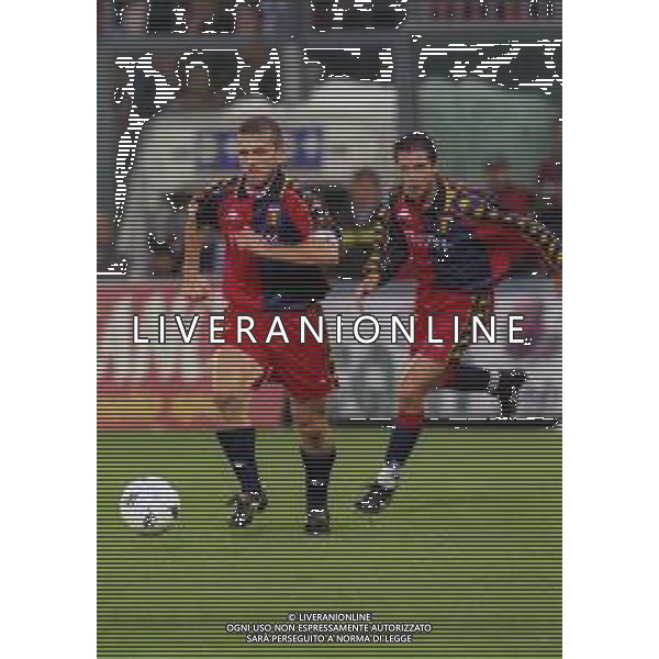 22-10-1999 GENOVA CAMPIONATO DI CALCIO SERIE B GENOA SAMPDORIA 1-1 NELLA FOTO DAMIANO MOSCARDI AG ALDO LIVERANI SAS