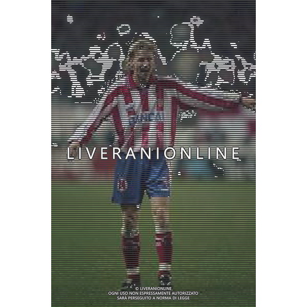 18-01-1997 MADRID CAMPIONATO SPAGNA ATLETICO MADRID -REAL MADROD 1-4 NELLA FOTO RADEK BEJBL AG ALDO LIVERANI SAS