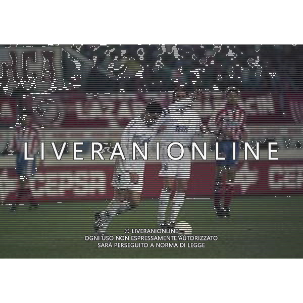 18-01-1997 MADRID CAMPIONATO SPAGNA ATLETICO MADRID -REAL MADROD 1-4 NELLA FOTO fernando hierro AG ALDO LIVERANI SAS