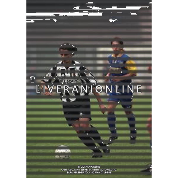 24-09-1997 TORINO COPPA ITALIA SEDICESIMI DI FINALE RITORNO JUVENTUS BRESCELLO 4-0 NELLA FOTO MICHELE PADOVANO AG ALDO LIVERANI SAS