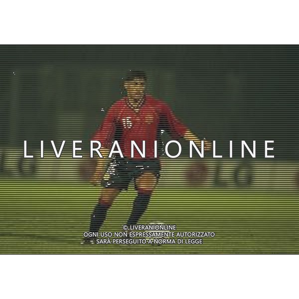 03-03-1999 REPUBBLICA DI SAN MARINO CAMPIONATO D\'EUROPA PER NAZIONI QUALIFICAZIONE STADIO DI SERRAVALLE SAN MARINO-SPAGNA NELLA FOTO ENGONGA VICENTE AG ALDO LIVERANI SAS