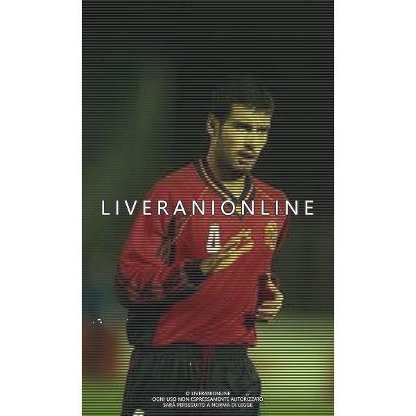 03-03-1999 REPUBBLICA DI SAN MARINO CAMPIONATO D\'EUROPA PER NAZIONI QUALIFICAZIONE STADIO DI SERRAVALLE SAN MARINO-SPAGNA NELLA FOTO PEP GUARDIOLA AG ALDO LIVERANI SAS