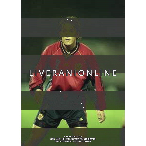 03-03-1999 REPUBBLICA DI SAN MARINO CAMPIONATO D\'EUROPA PER NAZIONI QUALIFICAZIONE STADIO DI SERRAVALLE SAN MARINO-SPAGNA NELLA FOTO SALGADO MICHEL AG ALDO LIVERANI SAS