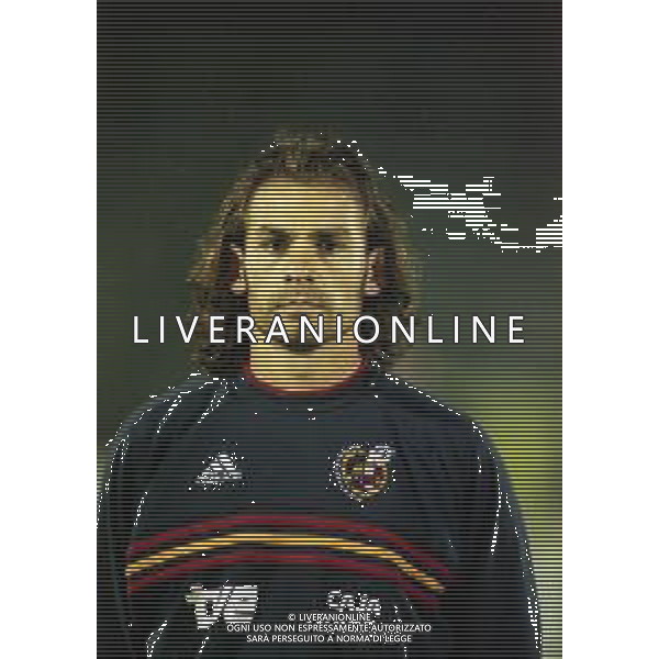 03-03-1999 REPUBBLICA DI SAN MARINO CAMPIONATO D\'EUROPA PER NAZIONI QUALIFICAZIONE STADIO DI SERRAVALLE SAN MARINO-SPAGNA NELLA FOTO JEMENEZ FRANCISCO AG ALDO LIVERANI SAS