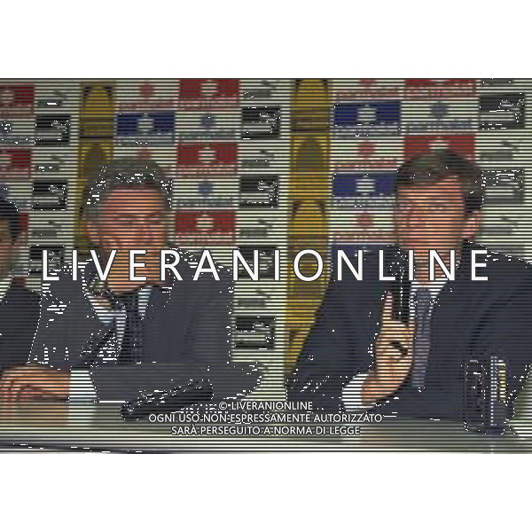14-07-1999 PARMA RADUNO PARMA CALCIO NELLA FOTO CARLO ANCELOTTI E STEFANO TANZI AG ALDO LIVERANI SAS