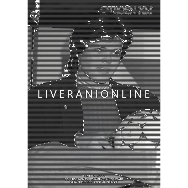 1990 MILANO TRASMISSIONE "CALCIOMANIA" DIRETTA DA MAURIZIO MOSCA NELLA FOTO CESARE CASELLA SEQUESTRATO PER DUE ANNI E RILASCIATO DOPO IL PAGAMENTO DI UN RISCATTO AG ALDO LIVERANI SAS