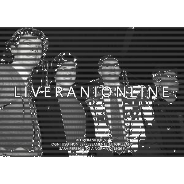 1990 MILANO TRASMISSIONE "CALCIOMANIA" DIRETTA DA MAURIZIO MOSCA NELLA FOTO CESARE CASELLA SEQUESTRATO PER DUE ANNI E RILASCIATO DOPO IL PAGAMENTO DI UN RISCATTO CON ROBERTO DONADONI E DANIELE MASSARO AG ALDO LIVERANI SAS
