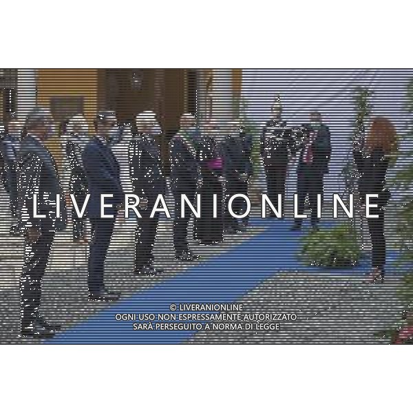 Codogno- Il Presidente della Repubblica Sergio Mattarella in occasione della visita a Codogno, oggi 2 giugno 2020.. (Foto di Paolo Giandotti - Ufficio per la Stampa e la Comunicazione della Presidenza della Repubblica) AG ALDO LIVERANI SAS