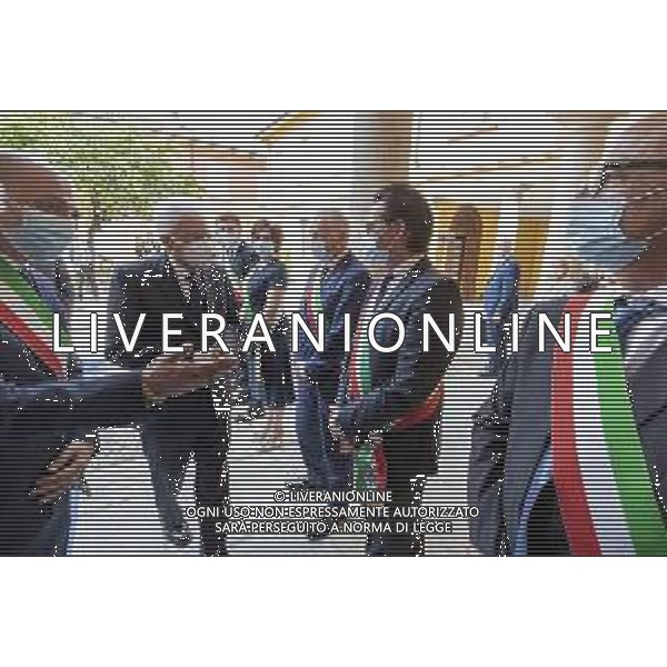 Codogno- Il Presidente della Repubblica Sergio Mattarella in occasione della visita a Codogno, oggi 2 giugno 2020.. (Foto di Paolo Giandotti - Ufficio per la Stampa e la Comunicazione della Presidenza della Repubblica) AG ALDO LIVERANI SAS