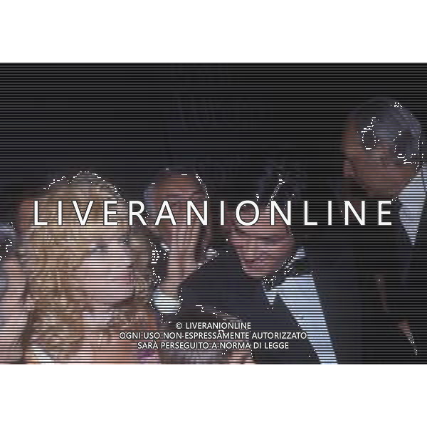 MONICA VITTI, attrice italiana di teatro, cinema e televisione - RETROSPETTIVA Nella foto nel 1974 ai David di Donatello con Alain Delon ©Archivio Giovanni Liverani / AG. ALDO LIVERANI SAS