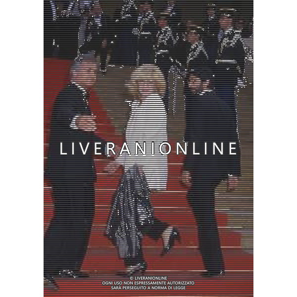 MONICA VITTI, attrice italiana di teatro, cinema e televisione - RETROSPETTIVA Nella foto nel 1987 con il marito Roberto Russo e Jeanne Claude Brialy ©Archivio Giovanni Liverani / AG. ALDO LIVERANI SAS