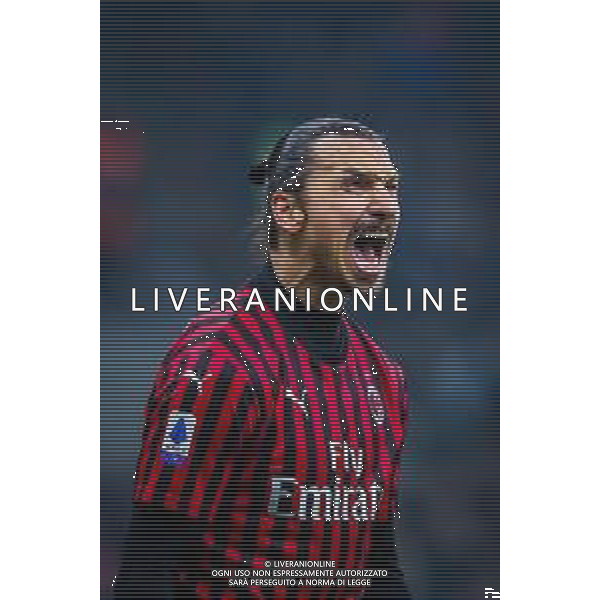 Zlatan Ibrahimovic of AC Milan during italian soccer Serie A season 2019/20 of AC Milan - Photo credit Fabrizio Carabelli /LMEDIA/ AGENZIA ALDO LIVERANI SAS