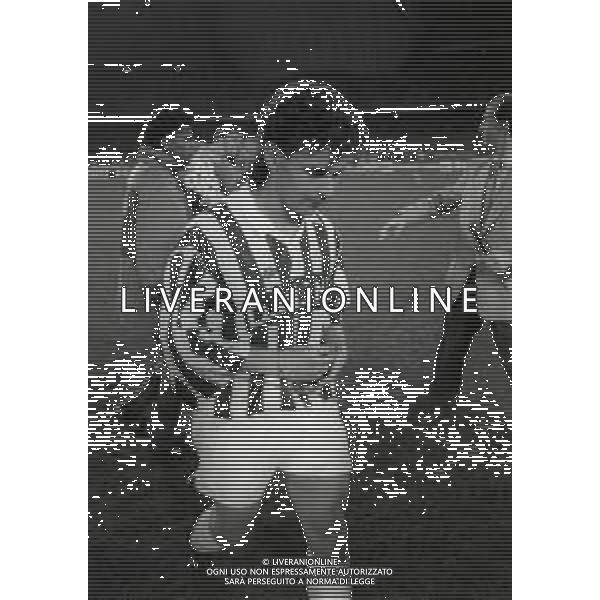 15-03-1994 TORINO QUARTI DI FINALE DI COPPA UEFA JUVENTUS CAGLIARI 1-2 NELLA FOTO ROBERTO BAGGIO AG ALDO LIVERANI SAS