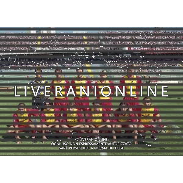 31-08-1997 PADOVA-CAMPIONATO DI CALCIO SERIE B PADOVA CASTEL DI SANGRO 0-1 NELLA FOTO FORMAZIONE DEL CASTEL DI SANGRO 1997-1998 AG ALDO LIVERANI SAS