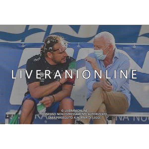 Nazionale Italiana di Pallanuoto siracusa, Italy, 04 Jun 2020 Collegiate Training Settebello Italian Waterpolo Team at Caldarella Pool Photo showing: Stefano Piccardo (Italy) Giuseppe Marotta (Italy) ©MariaAngela Chinando - Alessio Marini / AGENZIA ALDO LIVERANI SAS