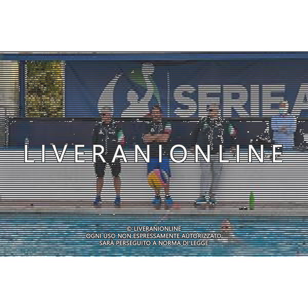 Nazionale Italiana di Pallanuoto siracusa, Italy, 04 Jun 2020 Collegiate Training Settebello Italian Waterpolo Team at Caldarella Pool Photo showing: Technical staff Italy ©MariaAngela Chinando - Alessio Marini / AGENZIA ALDO LIVERANI SAS