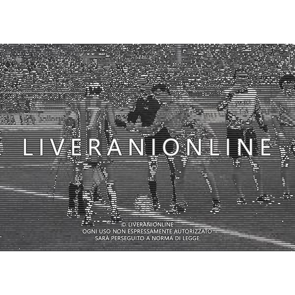 09-03-1986 CREMONA CAMPIONATO DI CALCIO SERIE B CREMONESE BRESCIA 0-1 NELLA FOTO STEFANO BONOMETTI E GIAN CARLO FINARDI AG ALDO LIVERANI SAS