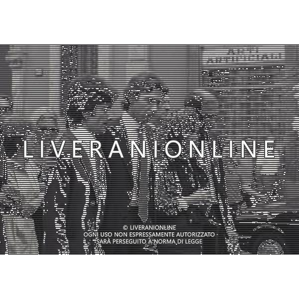 14-08-1981 MILANO FUNERALI DEL CAVALIERE DEL LAVORO E INDUSTRIALE ANGELO MORATTI EX PRESIDENTE INTER CALCIO NELLA FOTO NATALINO CURZOLA MORATTI-MASSIMO MORATTILA SIGNORA MORATTI E GIANMARCO MORATTI AG ALDO LIVERANI SAS 