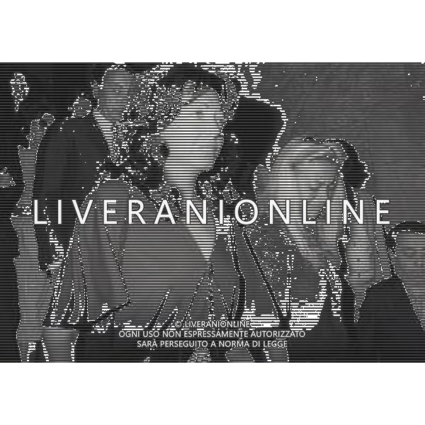 14-08-1981 MILANO FUNERALI DEL CAVALIERE DEL LAVORO E INDUSTRIALE ANGELO MORATTI EX PRESIDENTE INTER CALCIO NELLA FOTO BEDY MORATTI AG ALDO LIVERANI SAS