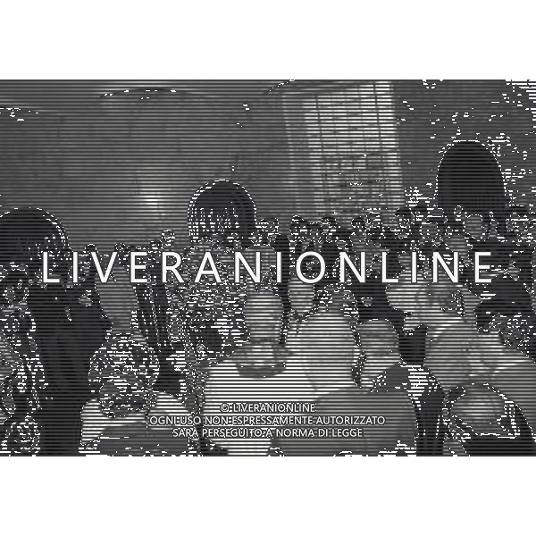 14-08-1981 MILANO FUNERALI DEL CAVALIERE DEL LAVORO E INDUSTRIALE ANGELO MORATTI EX PRESIDENTE INTER CALCIO NELLA FOTO FUNERALI ANGELO MORATTI AG ALDO LIVERANI SAS