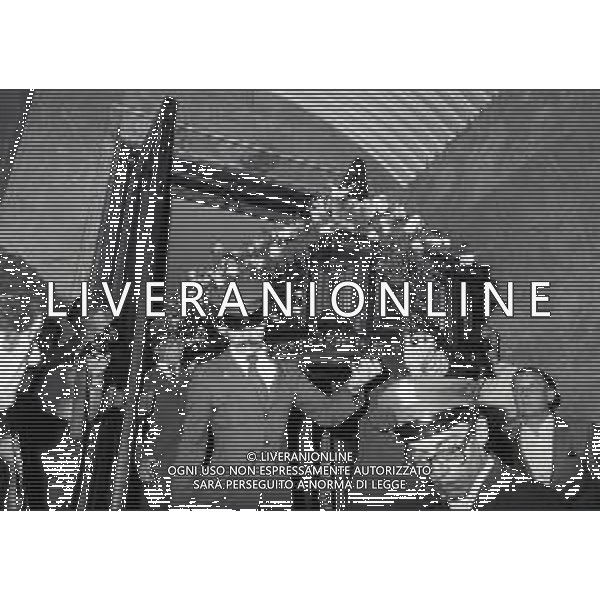 14-08-1981 MILANO FUNERALI DEL CAVALIERE DEL LAVORO E INDUSTRIALE ANGELO MORATTI EX PRESIDENTE INTER CALCIO NELLA FOTO FUNERALI ANGELO MORATTI AG ALDO LIVERANI SAS