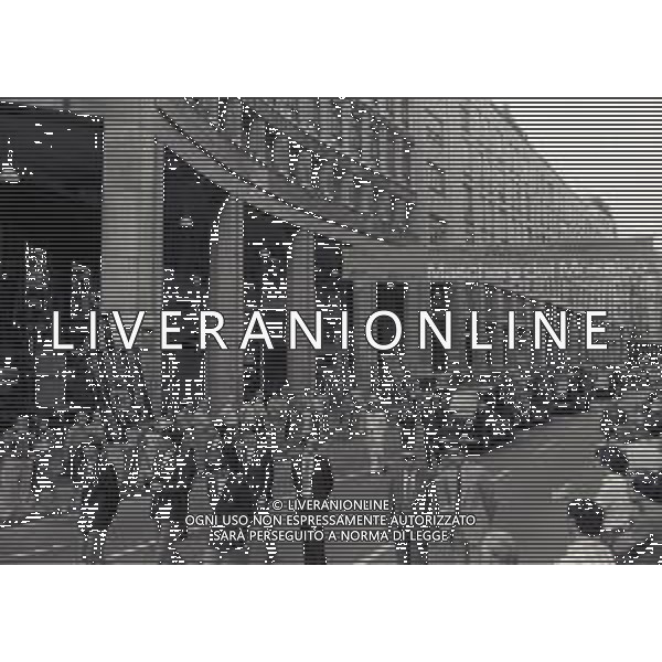 14-08-1981 MILANO FUNERALI DEL CAVALIERE DEL LAVORO E INDUSTRIALE ANGELO MORATTI EX PRESIDENTE INTER CALCIO NELLA FOTO FUNERALI ANGELO MORATTI AG ALDO LIVERANI SAS