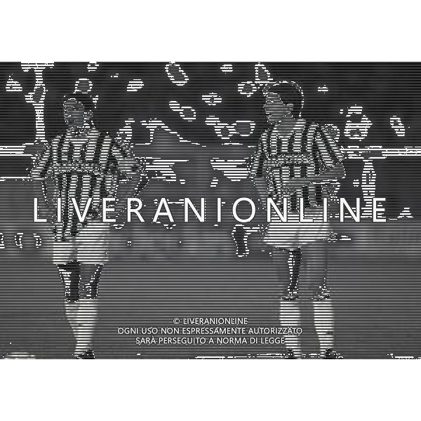 1992 CESENA-MEMORIAL VALENTI JUVENTUS-PADOVA NELLA FOTO ROBERTO BAGGIO E ANDREAS MOLLER AG ALDO LIVERANI SAS 
