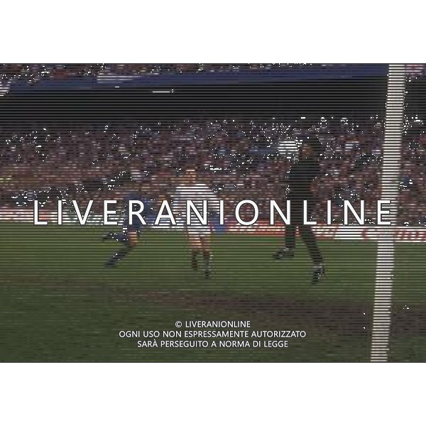 15-05-1991 ROTTERDAM FINALE DI COPPA DELLE COPPE MANCHESTER UNITED-BARCELLONA 2-1 NELLA FOTO AZIONE DI GIOCO AG ALDO LIVERANI SAS