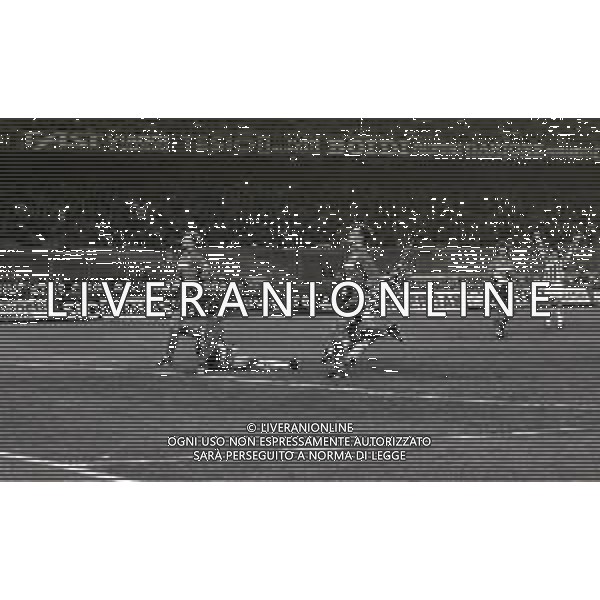28-02-1995 TORINO QUARTI DI FINALE DI ANDATA JUVENTUS EINTRACHT FRANCOFORTE 1-1 NELLA FOTO GOAL ANTONIO CONTE AG ALDO LIVERANI SAS