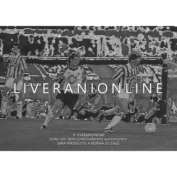 19-05-1993 TORINO RITORNO FINALE DI COPPA UEFA JUVENTUS BORUSSIA DORTMUND 3-0 NELLA FOTO ANDREAS MOLLER E STEFAN REUTER AG ALDO LIVERANI SAS