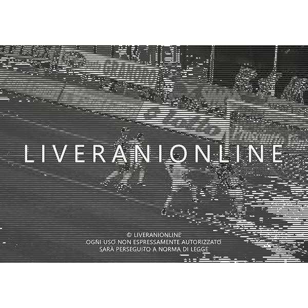 07-10-1992 MILANO OTTAVI DI FINALE DI NADATA DI COPPA ITALIA MILAN CAGLIARI 3-0 NELLA FOTO GOAL JEAN PIERRE PAPIN AG ALDO LIVERANI SAS