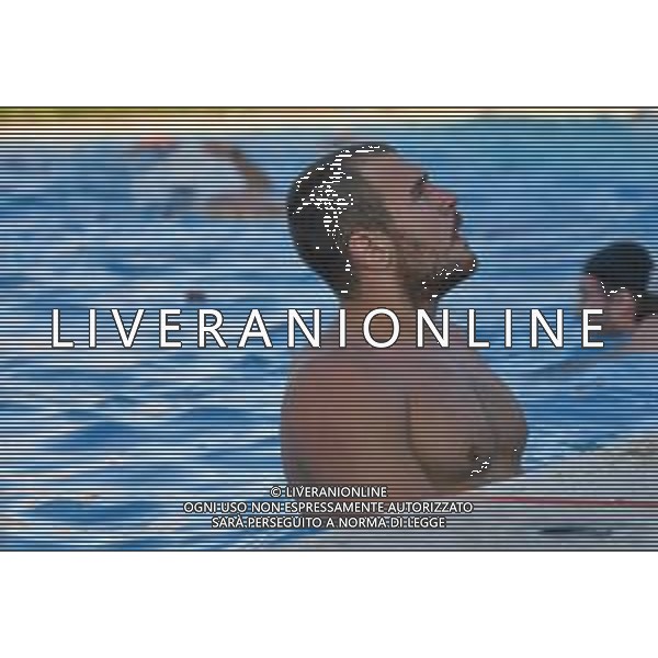 Nazionale Italiana di Pallanuoto siracusa, Italy, 04 Jun 2020 Collegiate Training Settebello Italian Waterpolo Team at Caldarella Pool Photo showing: Gianmarco Nicosia (Italy) ©MariaAngela Chinando - Alessio Marini / AGENZIA ALDO LIVERANI SAS
