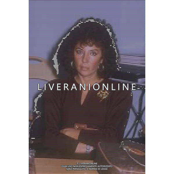 ROBERTO GERVASO, giornalista, scrittore italiano - Retrospettiva Nella foto la moglie Vittoria nel 1987 ©AGENZIA ALDO LIVERANI SAS