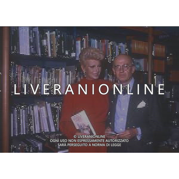 ROBERTO GERVASO, giornalista, scrittore italiano - Retrospettiva Nella foto nel 1987 con Sylva Koscina ©AGENZIA ALDO LIVERANI SAS