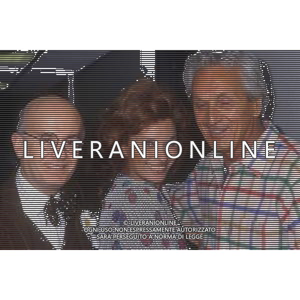 ROBERTO GERVASO, giornalista, scrittore italiano - Retrospettiva Nella foto con Lea Massari e Ottavio Missoni ©AGENZIA ALDO LIVERANI SAS