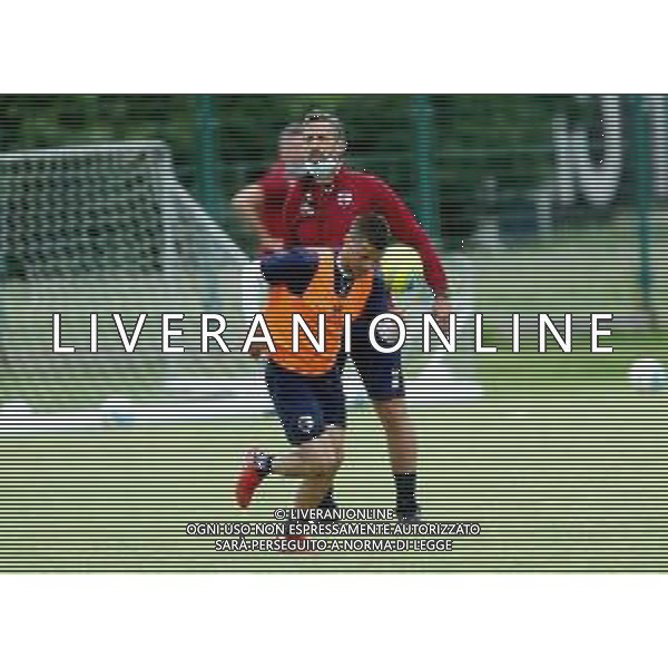 IMOLA 11 06 2020 CORONAVIRUS IMOLESE CALCIO ALLENAMENTO DI GRUPPO NELLA FOTO ROBERTO CEVOLI ALLENATORE DELL\'IMOLESE CALCIO E ANTONIO D\'ALENA ©SANNA / AGENZIA ALDO LIVERANI SAS