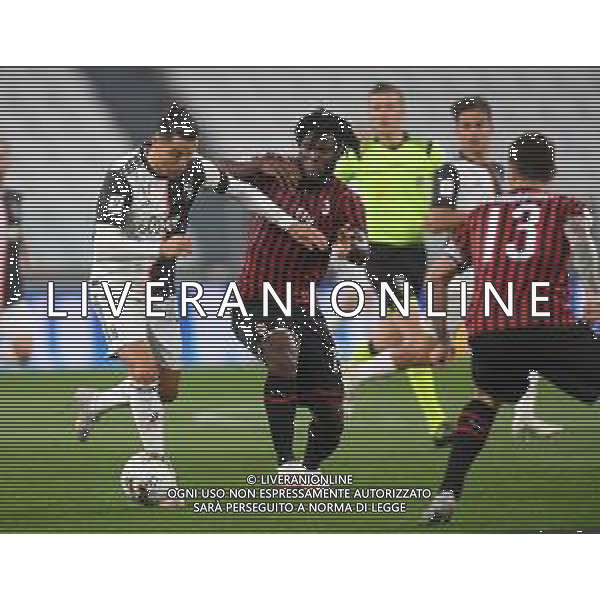 Juventus - Milan Semifinale ritorno Coppa Italia Tim Cup Juventus Stadium Torino 12.06.2020 -partita giocata a porte chiuse emergenza coronavirus Nella foto Cristiano Ronaldo e franck Kessie\' ©Agenzia Aldo Liverani Sas