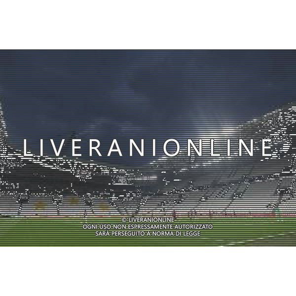 Juventus - Milan Semifinale ritorno Coppa Italia Tim Cup Juventus Stadium Torino 12.06.2020 - partita giocata a porte chiuse emergenza coronavirus Nella foto spalti vuoti senza tifosi ©Agenzia Aldo Liverani Sas