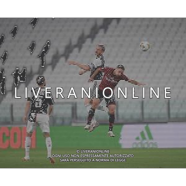 Juventus - Milan Semifinale ritorno Coppa Italia Tim Cup Juventus Stadium Torino 12.06.2020 -partita giocata a porte chiuse emergenza coronavirus Nella foto leonardo bonucci e giacomo bonaventura ©Agenzia Aldo Liverani Sas