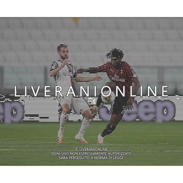 Juventus - Milan Semifinale ritorno Coppa Italia Tim Cup Juventus Stadium Torino 12.06.2020 -partita giocata a porte chiuse emergenza coronavirus Nella foto miralem pjanic e franck kessie\' ©Agenzia Aldo Liverani Sas