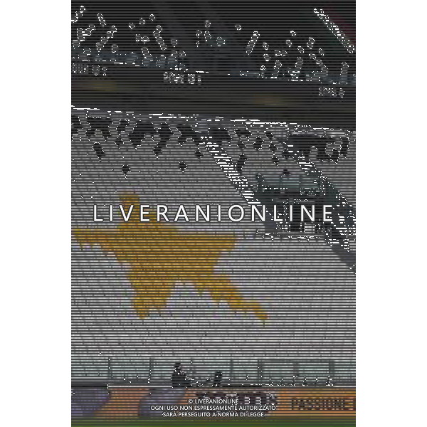 Juventus - Milan Semifinale ritorno Coppa Italia Tim Cup Juventus Stadium Torino 12.06.2020 Nella foto partita giocata a porte chiuse emergenza coronavirus - spalti vuoti senza tifosi - ©Agenzia Aldo Liverani Sas